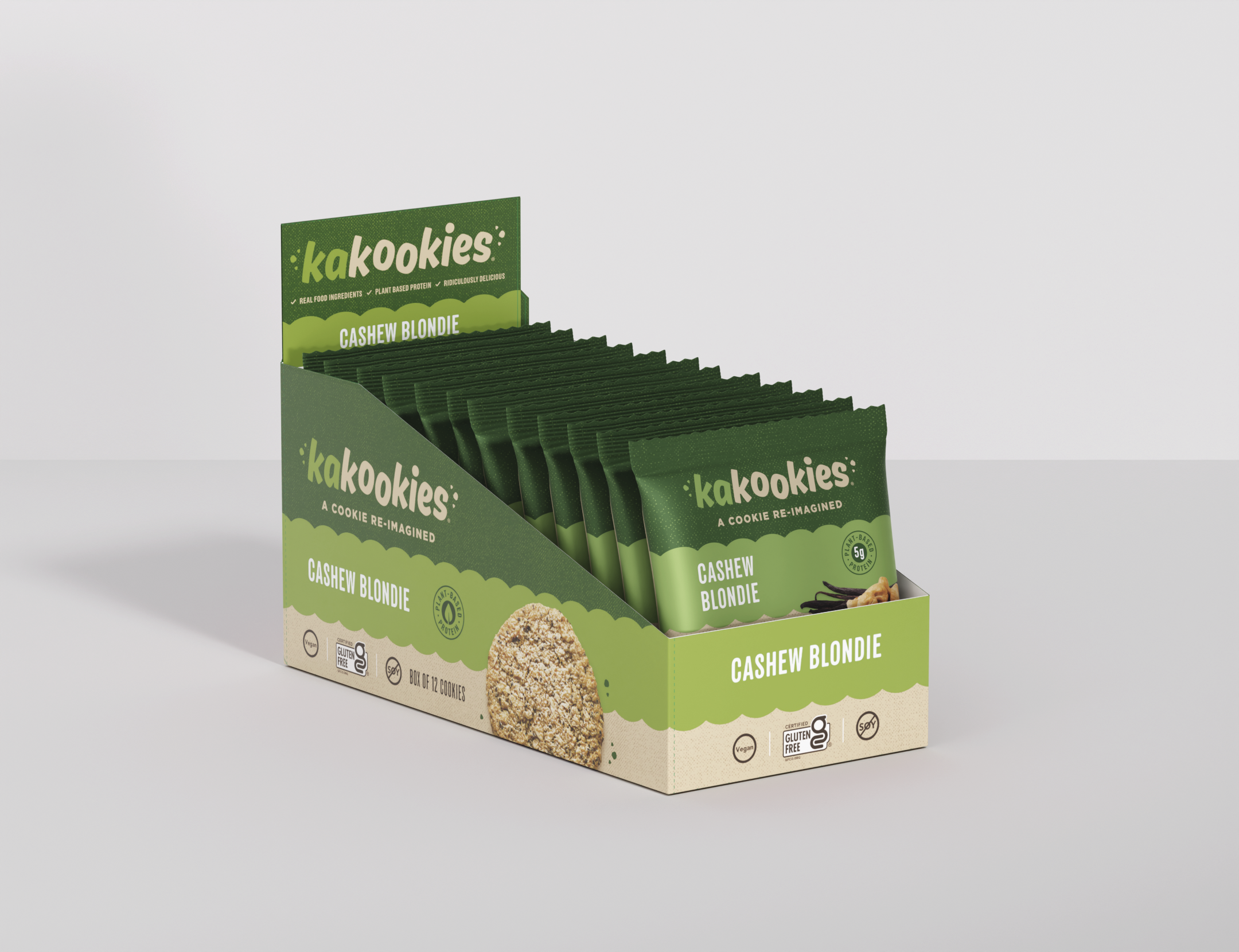 Kakookies Cashew Blondie - Superfood Energy Snack Cookies (Vegan
